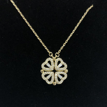 Gold Plated Lucky Clover Pendant Necklace